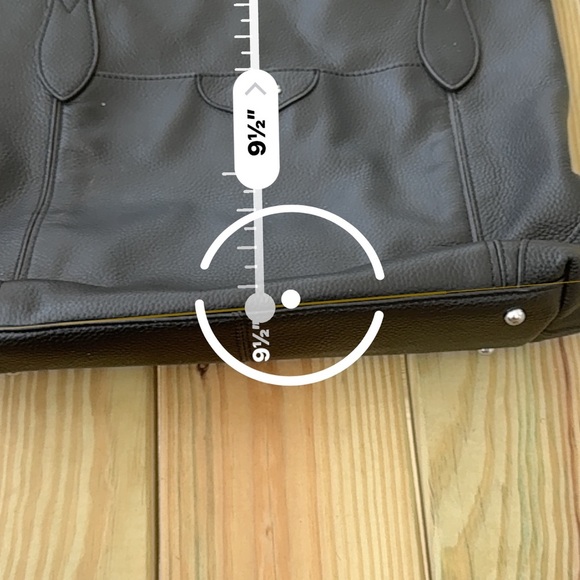 Vintage Lodis Black Leather Tote Bag - Picture 9 of 10